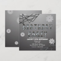 Gears Robot Futurista fiesta de cumpleaños de Guay