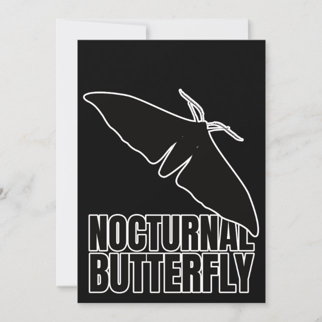 Invitación Geek de la Entomología de la Mariposa de las Mader (Anverso)