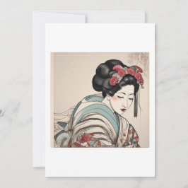 Invitación geisha illustration