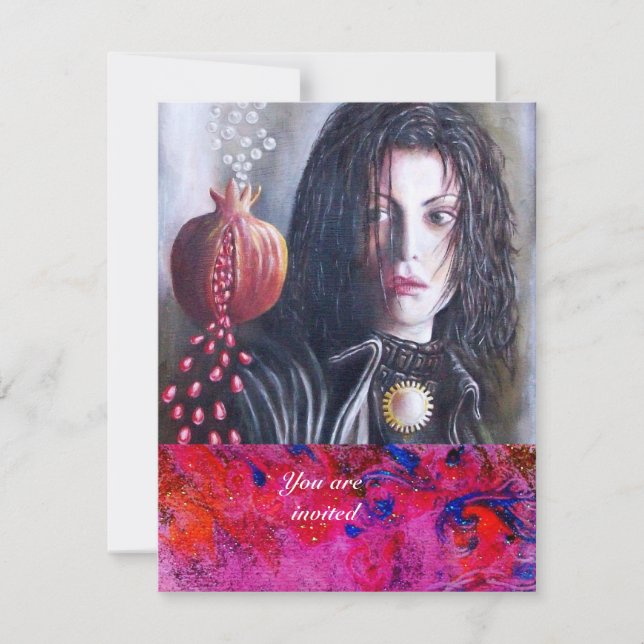 Invitación Gema rojo de MAGDALEN (Anverso)