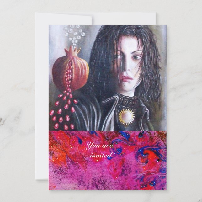 Invitación Gema rojo de MAGDALEN (Anverso)