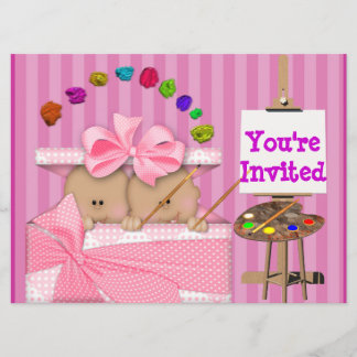 INVITACIÓN GEMELA AFROAMERICANA DE LA DUCHA DE LA