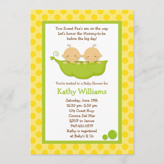 Invitación gemela de Baby Shower
