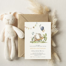 Gemelos | Baby Shower Spring Bunny Rabbit