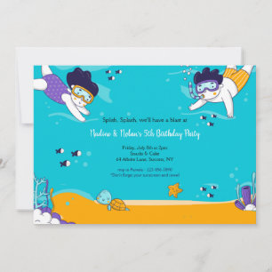 Invitación Gemelos de buceo