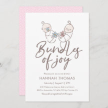 Gemelos invitan a chica y chico de Baby Shower