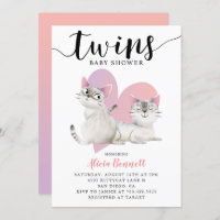 Gemelos Kitten Kitty Gats Baby Shower