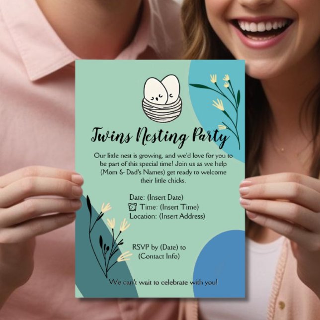 Invitación Gemelos que niegan a los padres fiestas a ser duch (Subido por el creador)