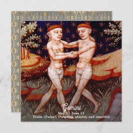 Invitación Gemini: el partido de cumpleaños del Rótulo Zodiac