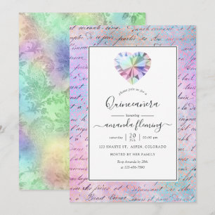 Invitación Gemstone Quinceañera