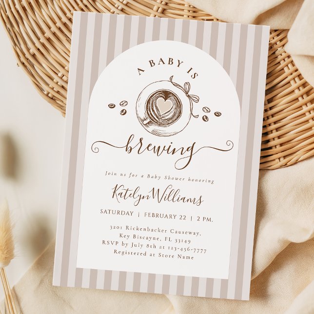 Invitación Gender Neutral Coffee Baby Shower Invitation (Subido por el creador)