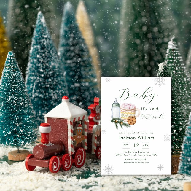 Invitación Gender Neutral Snowflake Winter Baby Shower (Gender Neutral Snowflake Winter Baby Shower Invitation)