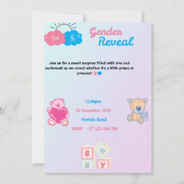 Invitación Gender reveal invitation 