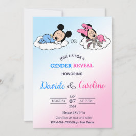 Invitación Gender Reveal Invitation Card