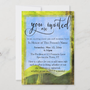 Invitación General de Fiesta y Evento Boho de Hoja