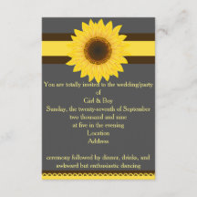 Invitación general del girasol