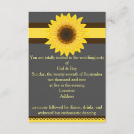 Invitación general del girasol