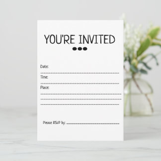 Invitación genérica estás invitado
