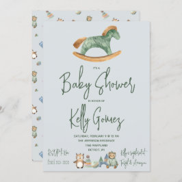 Invitación Género de caballo de roca Boho Juguetes Neutral Ba