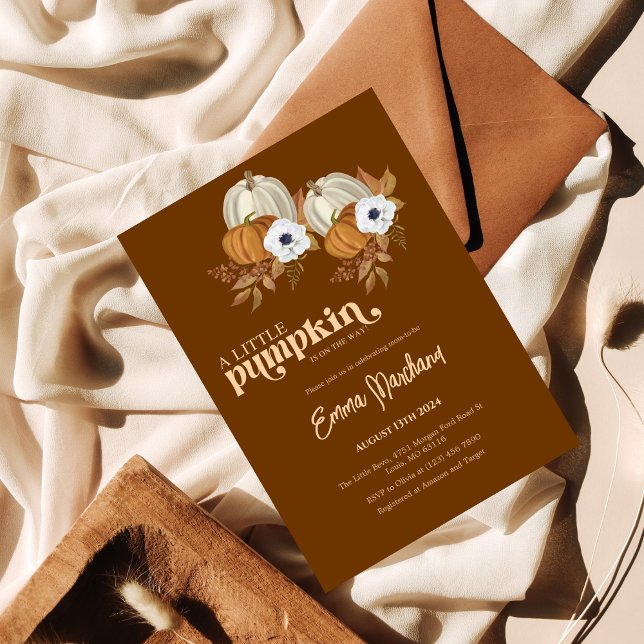 Invitación Género de calabaza revelar la flor de la ducha (Subido por el creador)