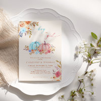 Género de calabaza revelar rosa azul