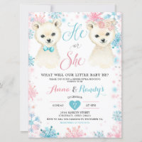 Género de invierno de oso rosa y azul revelación d