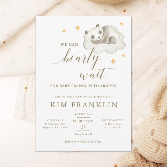 Invitación Género Neutral Podemos Esperar A Baby Shower Inv (Subido por el creador)