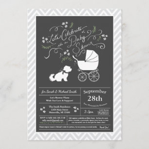 Invitación Género neutro en Baby Shower maltés
