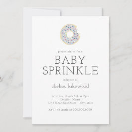Invitación Género Revelar Fiesta Baby Sprinkle Donut Invitaci