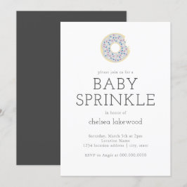 Invitación Género Revelar Fiesta Baby Sprinkle Donut Invitaci
