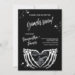 Invitación Género Revelar Grunge Halllween Booy o ghoul