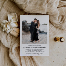 Genevieve Boda moderno foto en blanco y negro