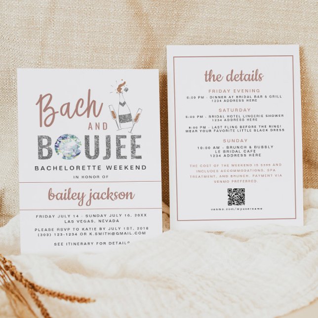 Invitación GENNA Bach y Boujee Bachelorette International (Subido por el creador)