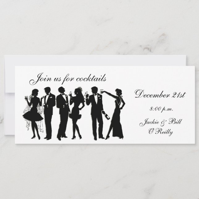 Invitación Gente del cóctel (Anverso)