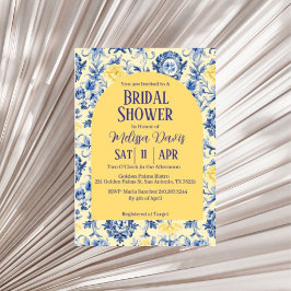 Invitación Gentle Chinoiserie Bridal Shower Invitation 