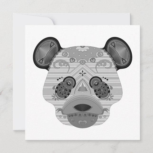 Invitación geo bear (Anverso)