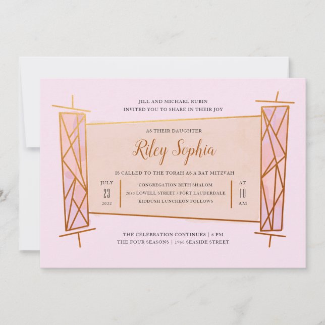 Invitación Geo Torah (Anverso)