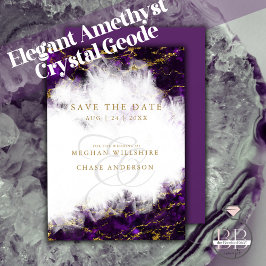 Invitación Geode elegante de cristal