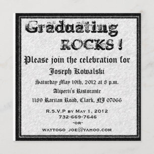 Invitación Geólogo de graduación