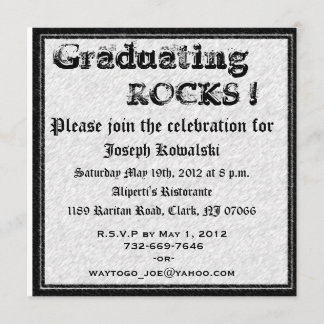 Invitación Geólogo de graduación