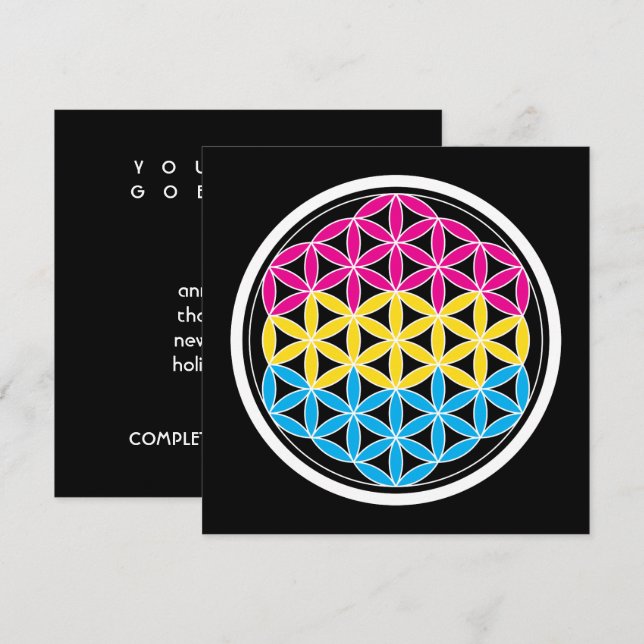 Invitación geometría sagrada (Anverso / Reverso)