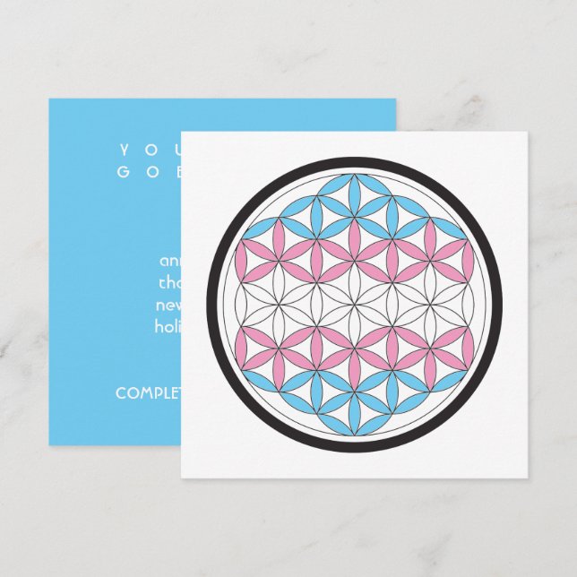 Invitación geometría sagrada trans (Anverso / Reverso)