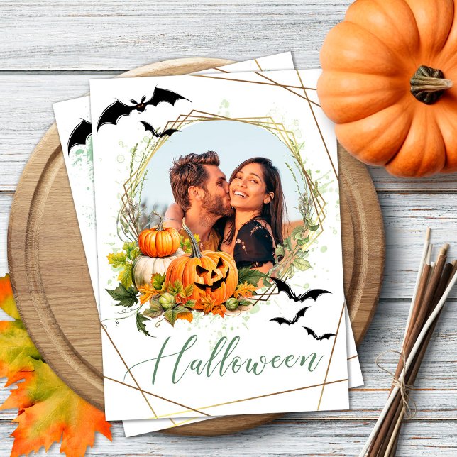 Invitación geométrica de la fiesta de Halloween co (Subido por el creador)