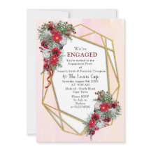 Geométrico - Bouquets de Borgoña Purpurina de oro