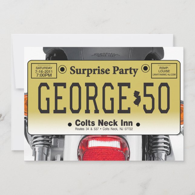 Invitación george50 (Anverso)