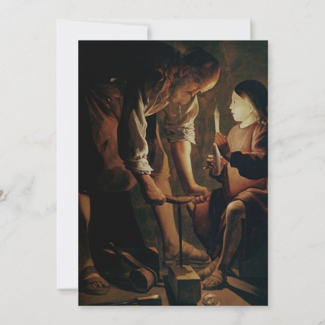 Invitación Georges de la Tour - Joseph el Carpintero (Anverso)