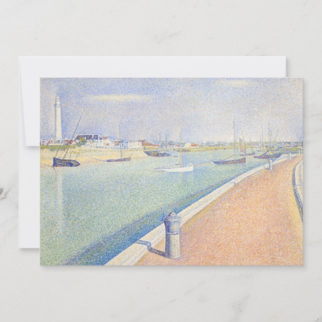 Invitación Georges Seurat - El canal de las gaviotas (Anverso)