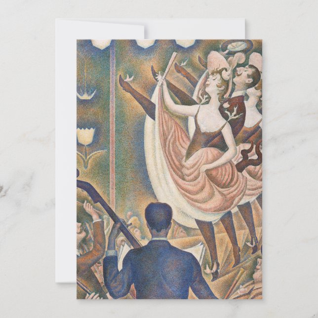Invitación Georges Seurat - Le Chahut (Anverso)