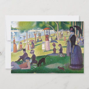 Invitación Georges Seurat - Un domingo en La Grande Jatte