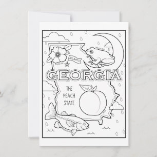 Invitación georgia color me collage